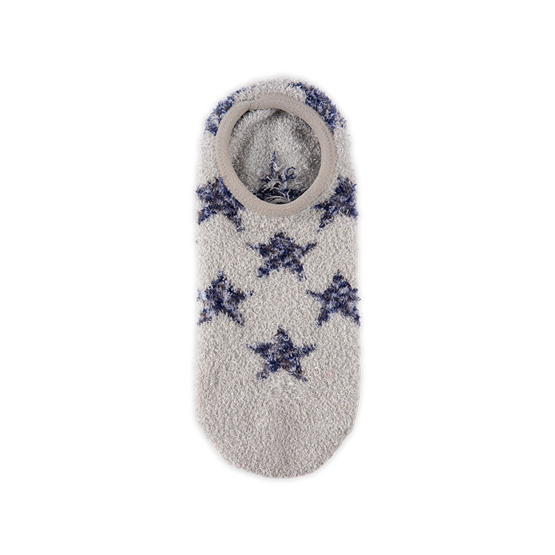 RZ307 Feather Yarn Star Invisible No-Show Socks